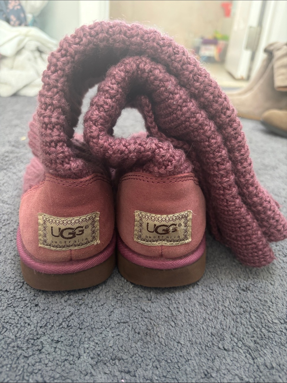 UGG Classic Cardy tall knit/sweater boots